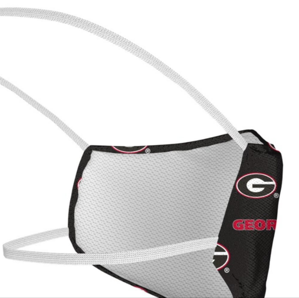 Georgia Bulldogs Fanatics Adult All Over Logo Face Coverings 3 Pack - Picture 2 of 2
